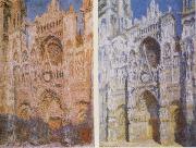 Claude Monet The West Doorway and the Cathedral of Rouen painting